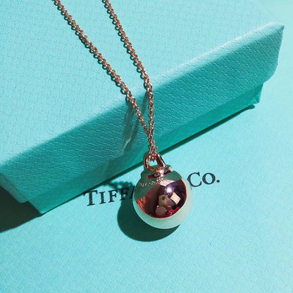 [Glow Muse ]HARDWEAR PENDENTIF BALL ROSE NECKLACE