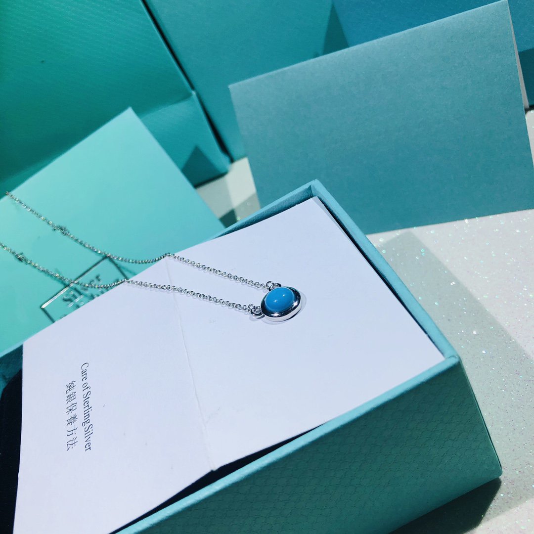 [Glow Muse ]YARD TURQUOISE NECKLACE SILVER