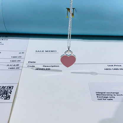 [Glow Muse ]SMALL HEART TAG PENDANT STERLING SILVER