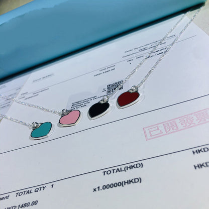 [Glow Muse ]SMALL HEART TAG PENDANT STERLING SILVER