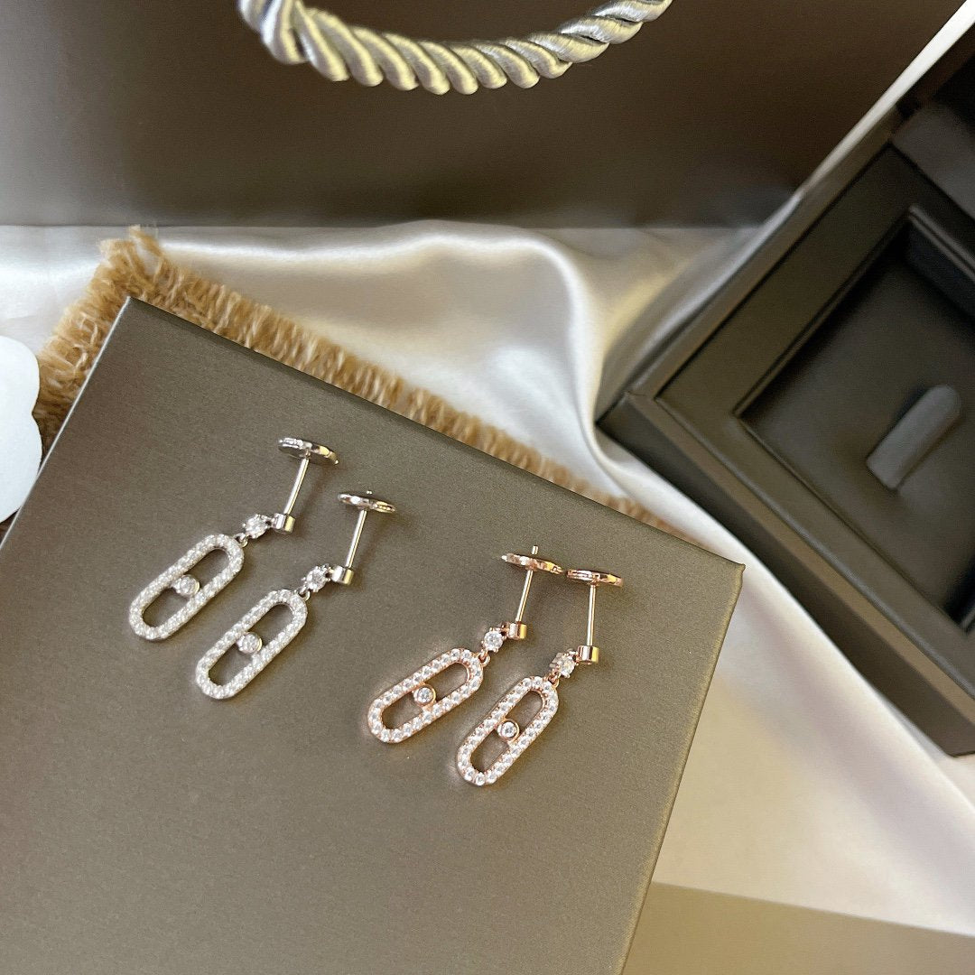 [Glow Muse]DORMEUSES MOVE UNO DIAMOND EARRINGS