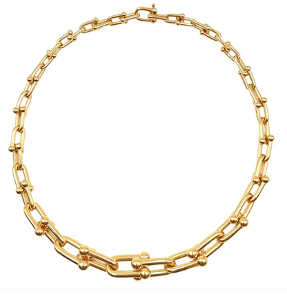 [Glow Muse ]HARDWEAR PINK GOLD CHOKER
