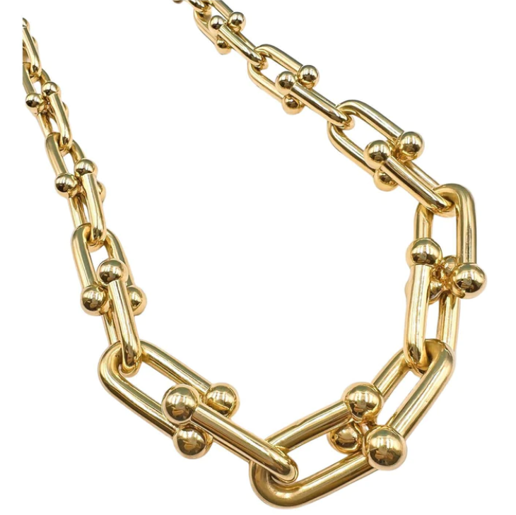 [Glow Muse ]HARDWEAR PINK GOLD CHOKER