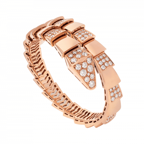 [Glow Muse]SERPENTI WIDE BRACELET PINK GOLD DIAMOND
