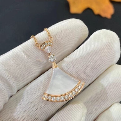 [Glow Muse]DREAM NECKLACE MOP PINK GOLD DIAMOND