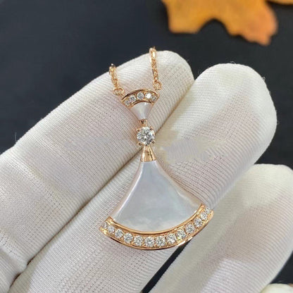 [Glow Muse]DREAM NECKLACE MOP PINK GOLD DIAMOND