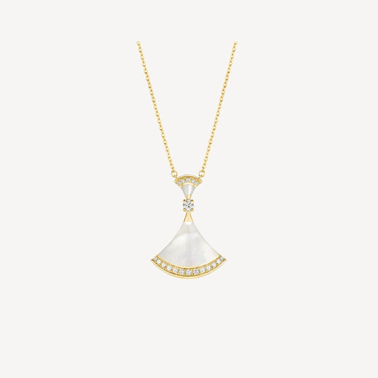[Glow Muse]DREAM NECKLACE MOP GOLD DIAMOND