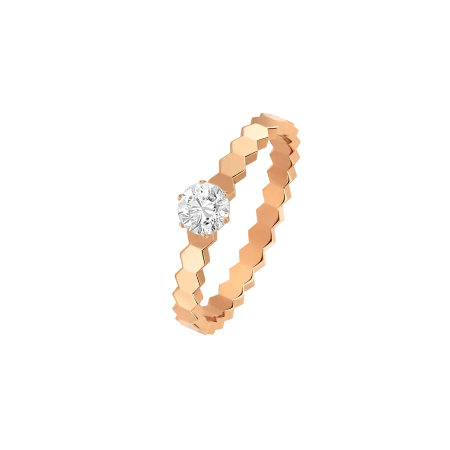 [Glow Muse]BEE LOVE RING PINK GOLD 1 DIAMOND