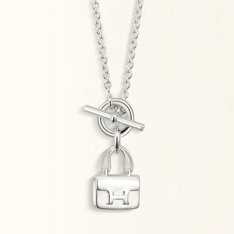 [Glow Muse]POP H ペンダント シルバーネックレス