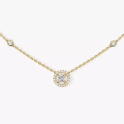 [Glow Muse]Diamond Necklace 0,20ct Brilliant Shape Joy