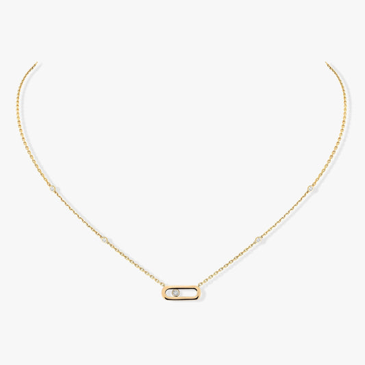 [Glow Muse]MOVE UNO DIAMOND NECKLACE