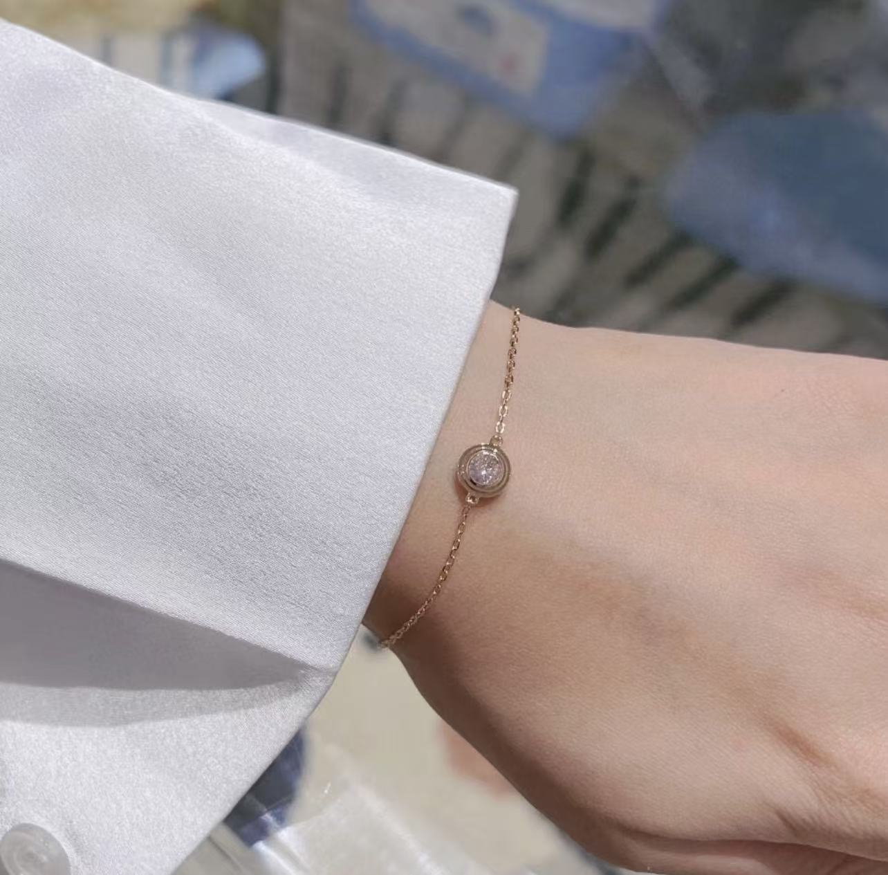 [Glow Muse jewelrys]CT New Single Diamond Bracelet