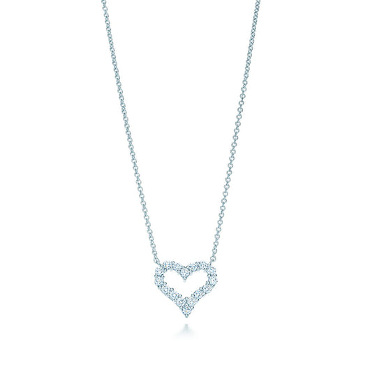 [Glow Muse ]HEART-SHAPED DIAMOND NECKLACE