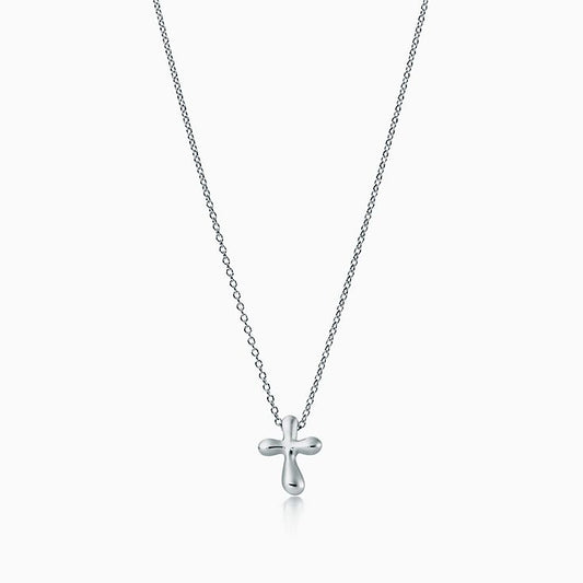 [Glow Muse ]CROSS PENDANT MINI BARE CROSS NECKLACE