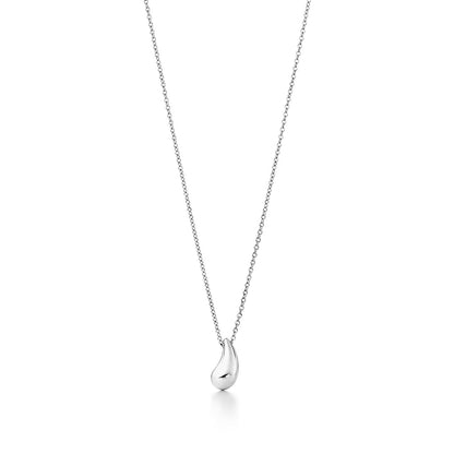 [Glow Muse ]ELSA PERETTI TEARDROP PENDANT STERLING SILVER NECKLACE