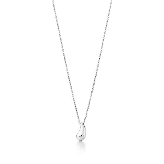 [Glow Muse ]ELSA PERETTI TEARDROP PENDANT STERLING SILVER NECKLACE