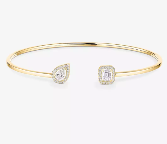 [Glow Muse]MS Delicate Double-Diamond Bracelet