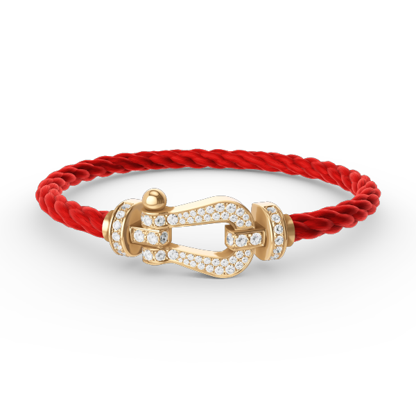 [Glow Muse]FORCE LARGE HORSESHOE FULL DIAMOND BRACELET GOLD