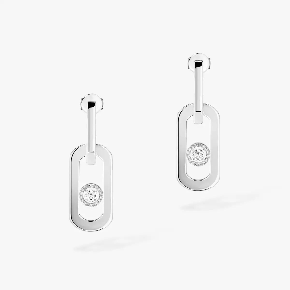[Glow Muse]So Move XL Diamond Pendant Earrings