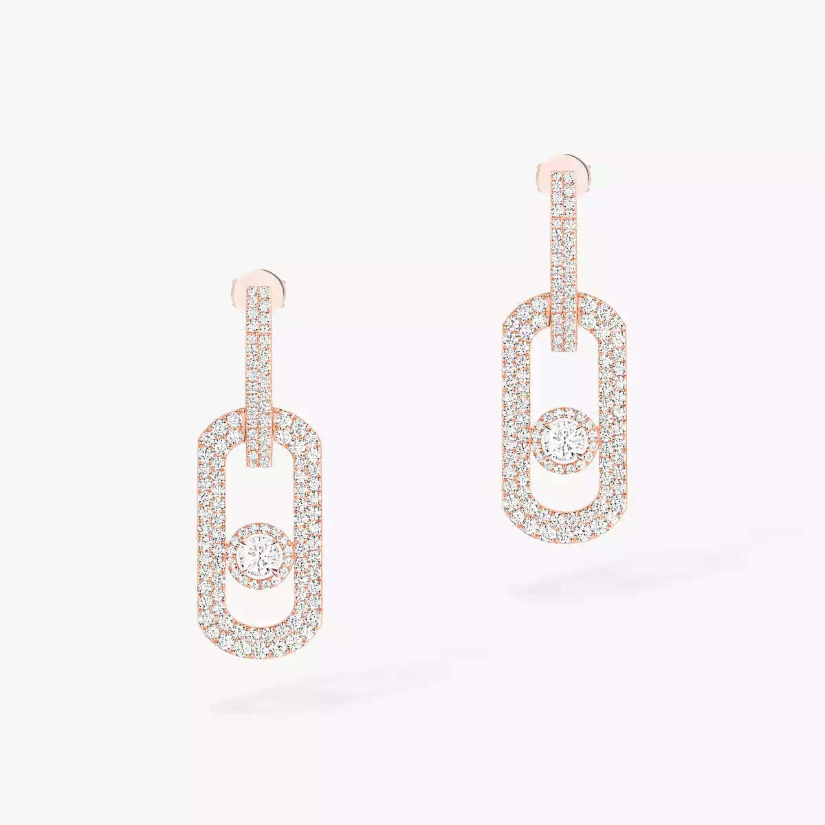 [Glow Muse]So Move XL Pave_-Set Diamond Pendant Earrings