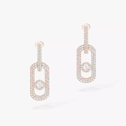 [Glow Muse]So Move XL Pave_-Set Diamond Pendant Earrings