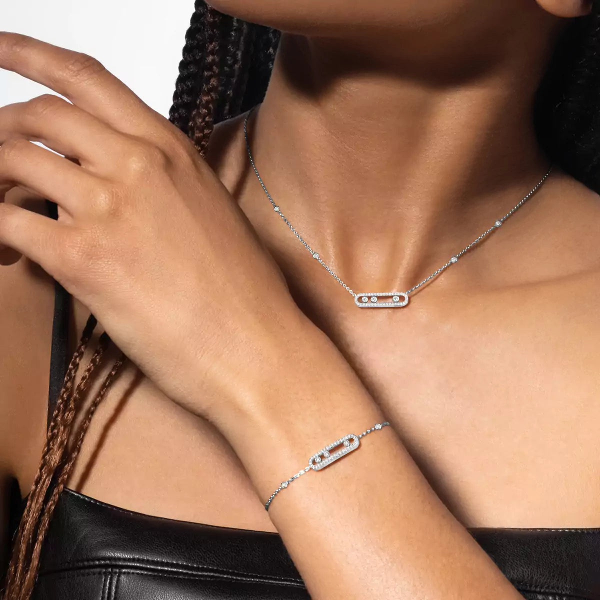 [Glow Muse]Pavé Baby Move Diamond Bracelet