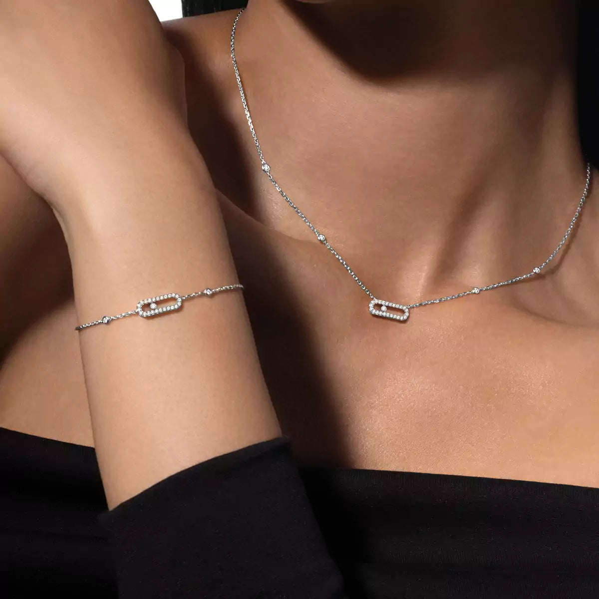 [Glow Muse]Diamond Necklace Move Uno
