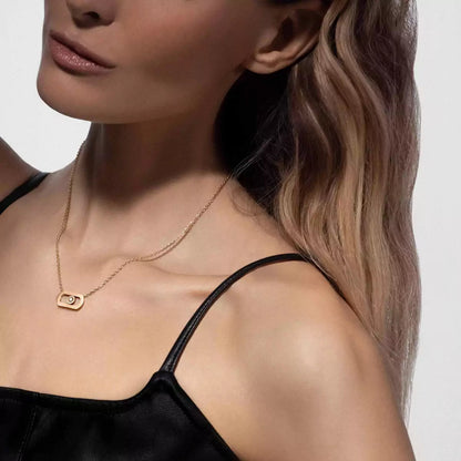 [Glow Muse]So Move Diamond Necklace in Gold
