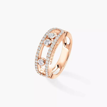 [Glow Muse] Move Gold Diamond Pave_ Ring