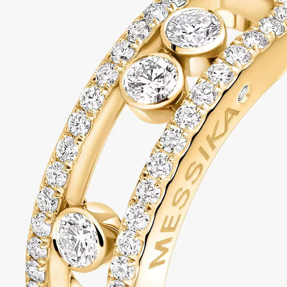 [Glow Muse] Move Gold Diamond Pave_ Ring