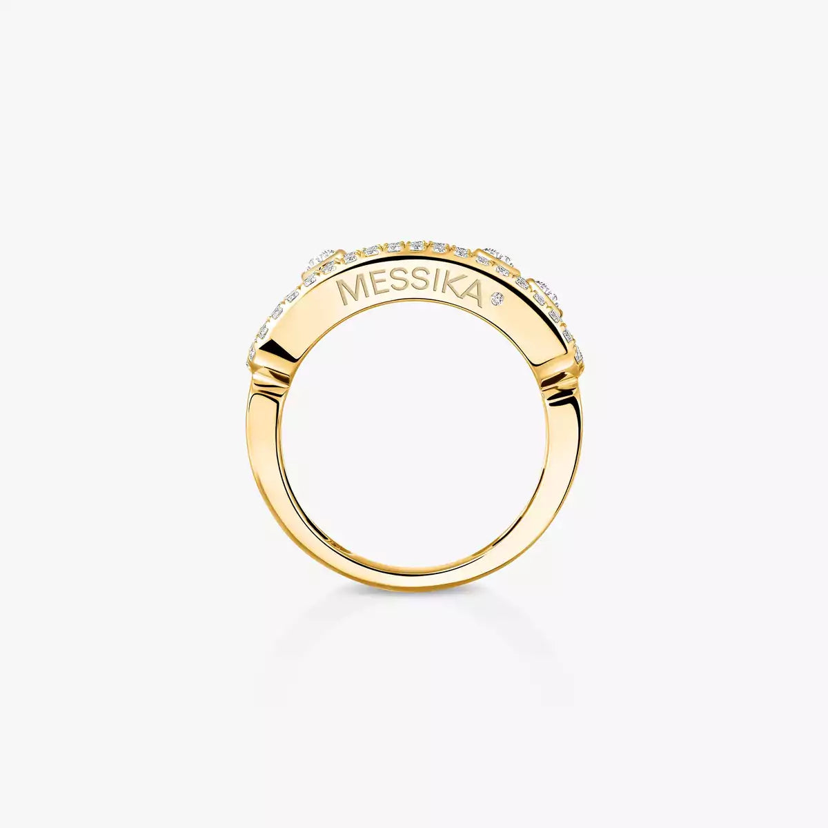 [Glow Muse] Move Gold Diamond Pave_ Ring