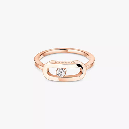 [Glow Muse]Move Uno Diamond Ring in Gold
