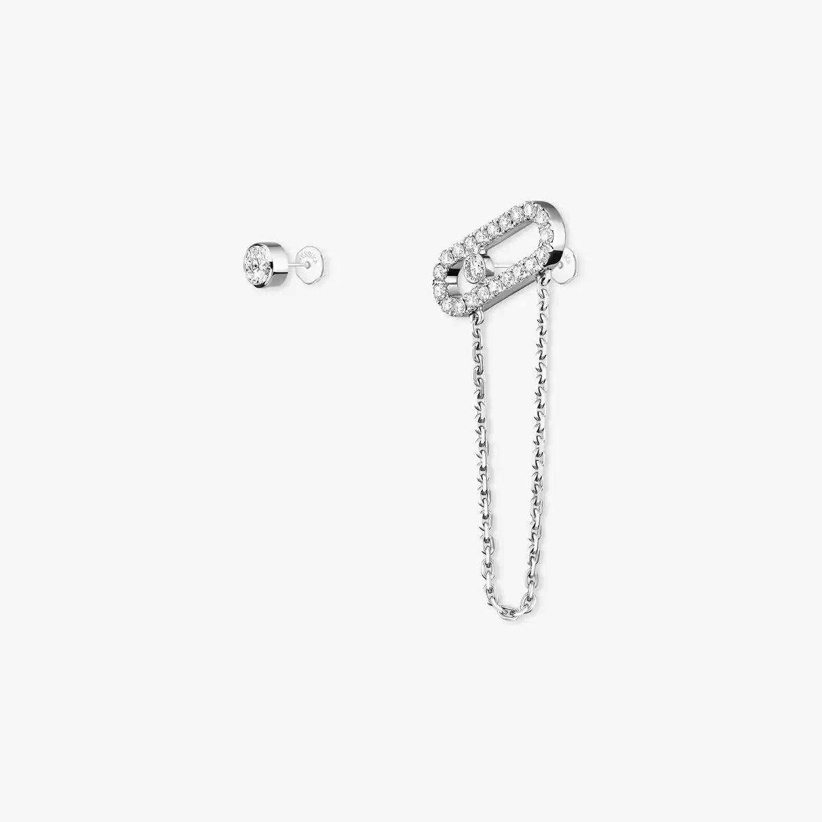 [Glow Muse]Move Uno Diamond Earrings