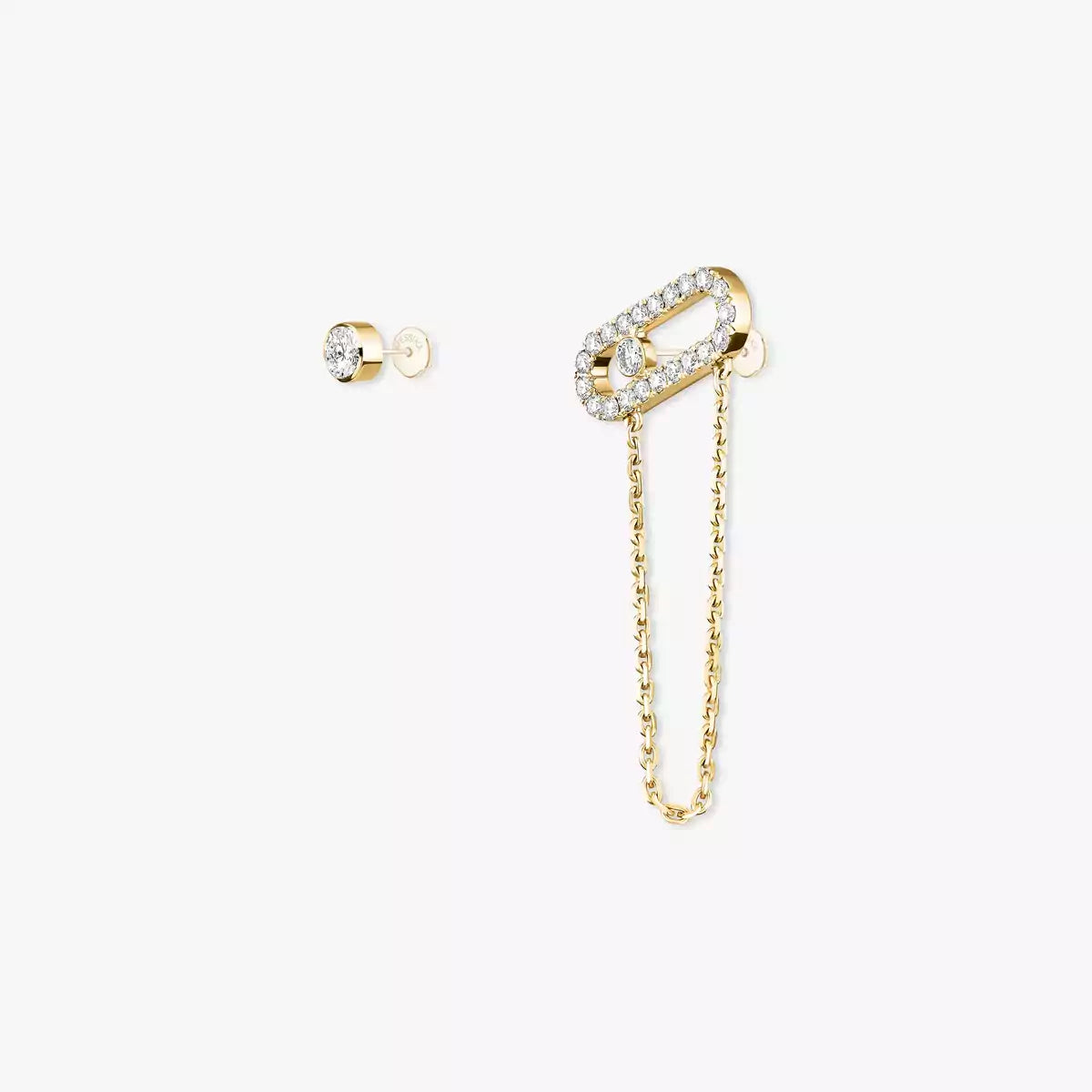 [Glow Muse]Move Uno Diamond Earrings