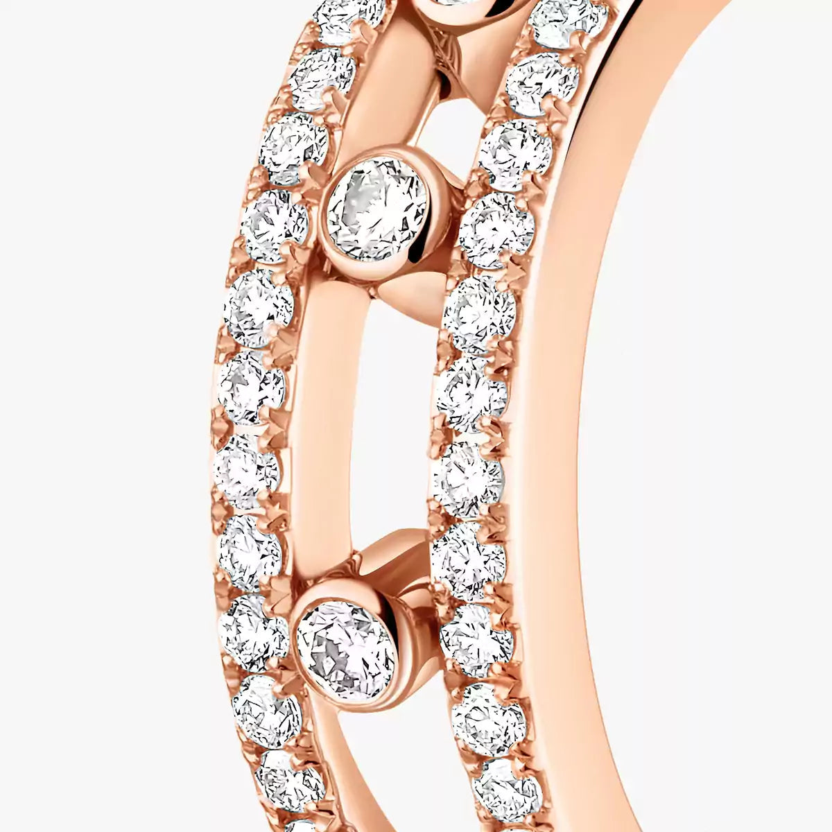 [Glow Muse]Diamond Pave_ Hoop Earrings Move