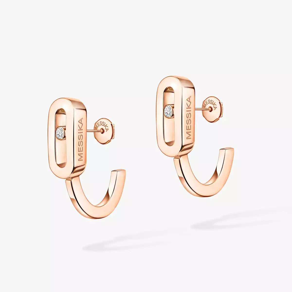 [Glow Muse]Diamond Mini Hoop Earrings Move Classique