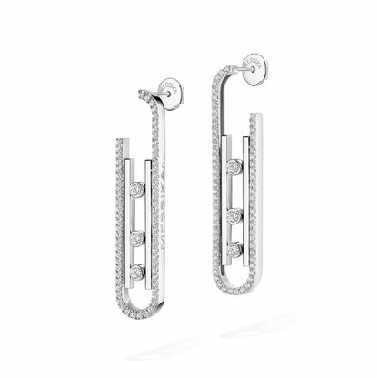 [Glow Muse]Diamond Pendant Earrings Move 10Th