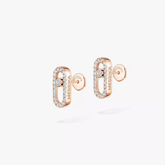 [Glow Muse]Move Uno Diamond Earrings