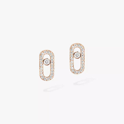 [Glow Muse]Move Uno Diamond Earrings