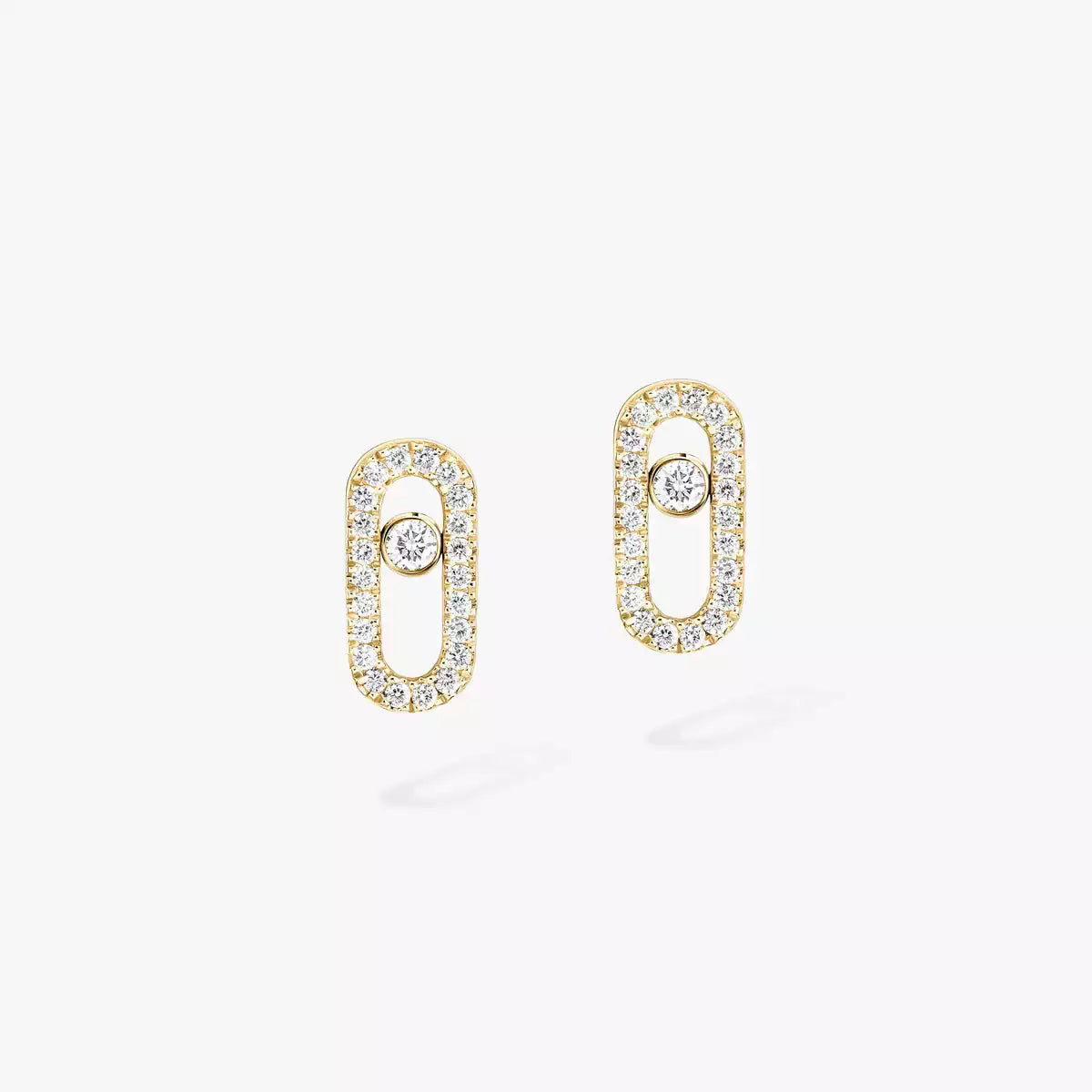 [Glow Muse]Move Uno Diamond Earrings