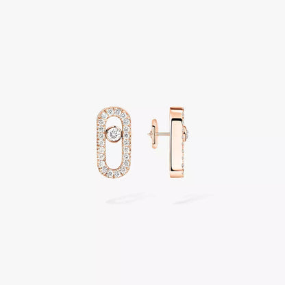 [Glow Muse]Move Uno Diamond Earrings