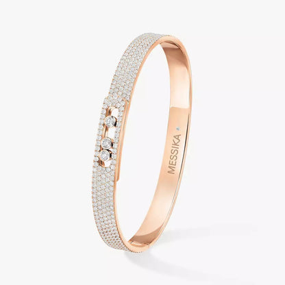 [Glow Muse]Move Noa Full Pavé Diamond Bangle Bracelet