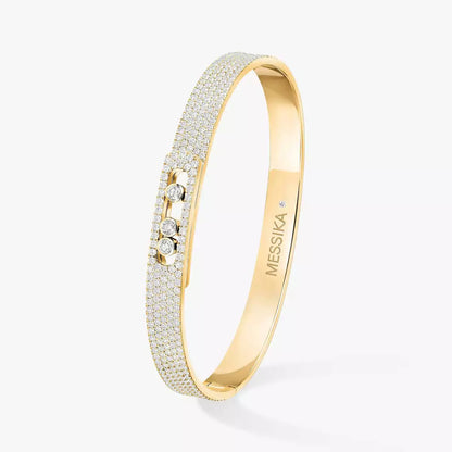 [Glow Muse]Move Noa Full Pavé Diamond Bangle Bracelet