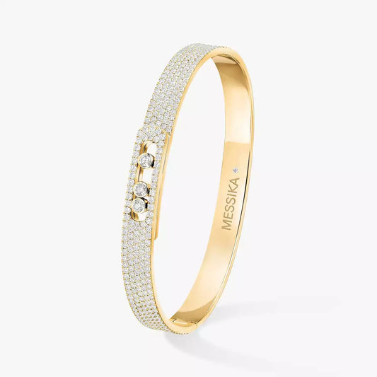 [Glow Muse]Move Noa Full Pavé Diamond Bangle Bracelet