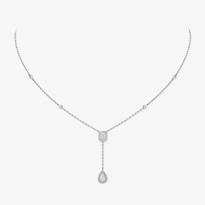[Glow Muse]Gold Diamond Tie Necklace