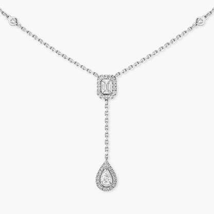 [Glow Muse]Gold Diamond Tie Necklace
