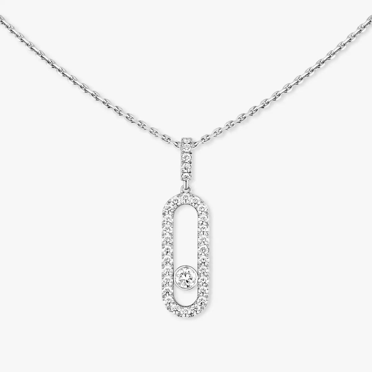 [Glow Muse]Move Uno Diamond Necklace in Rose Gold