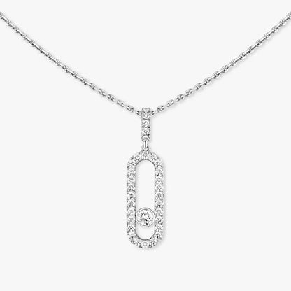 [Glow Muse]Move Uno Diamond Necklace in Rose Gold
