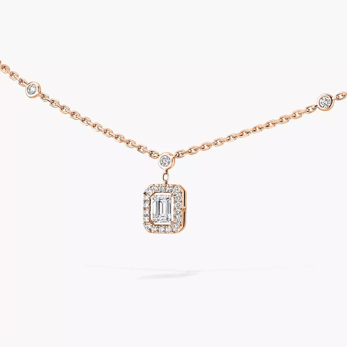 [Glow Muse]My Twin Diamond Necklace in Silver