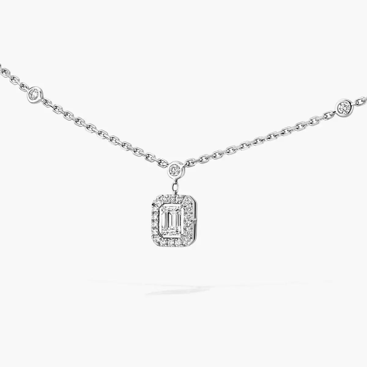 [Glow Muse]My Twin Diamond Necklace in Silver